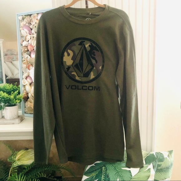 NWT Volcom Nunez Graphic Thermal Unisex LS Shirt - Picture 4 of 9